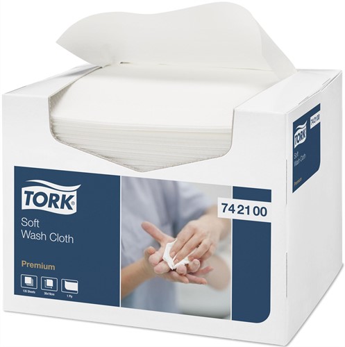 Tork Soft Wash Cloth (742100), 8 x 135 stuks-2
