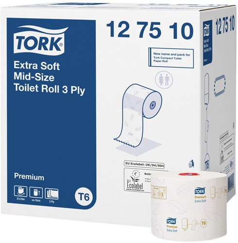 Tork Mid-size T6 Extra Soft Toiletpapier (127510)