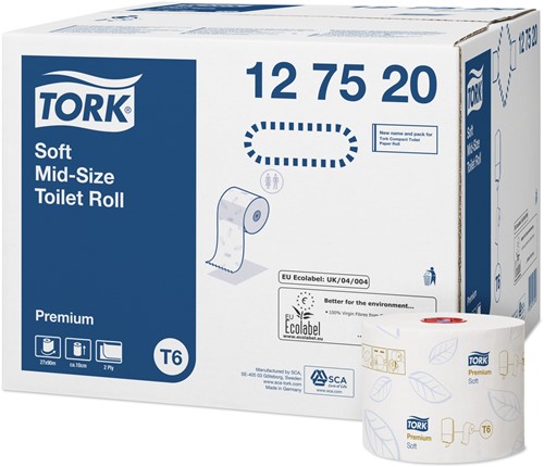 Tork Soft Mid-size T6 Toiletpapier (127520)