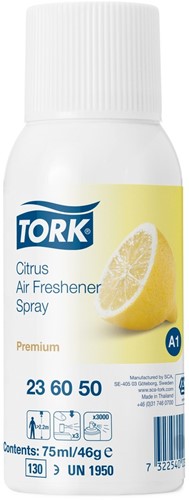 Tork Air Freshener Spray, Citrus, 12 x 75 ml
