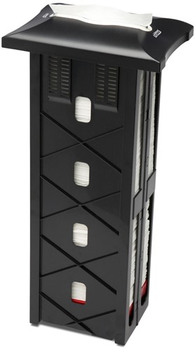 Tork Xpressnap N4 In-counter Servet Dispenser, Zwart, 50 cm