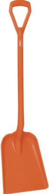 Vikan Ergonomische Schop, D-greep, 1040 mm, Standaard blad, Oranje