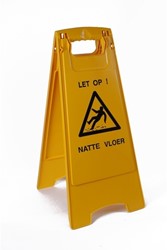 Gejoma Waarschuwingsbord geel 'Let op natte vloer'