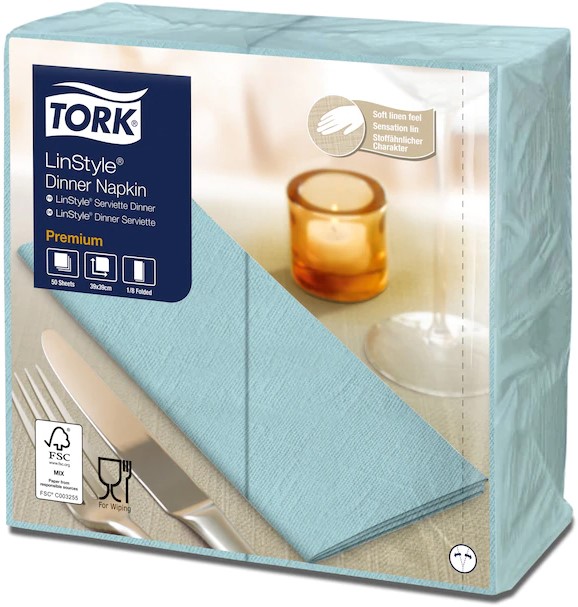 Tork Serviette Lunch Doux bleu océan