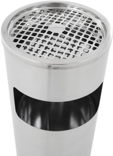 As-papierbak, Rond, 12,5L, Mat RVS-2
