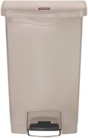 Rubbermaid Slim Jim Step On, Container, Front Step, Kunststof, 50L, Beige-2