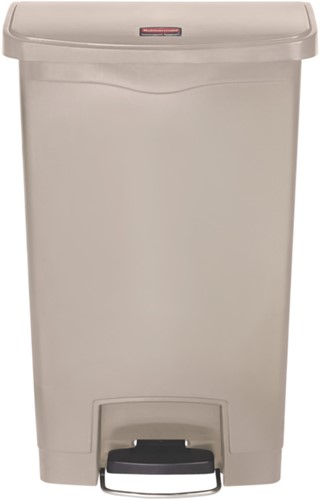 Rubbermaid Slim Jim Step On, Container, Front Step, Kunststof, 50L, Beige-2