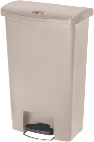 Rubbermaid Slim Jim Step On, Container, Front Step, Kunststof, 50L, Beige