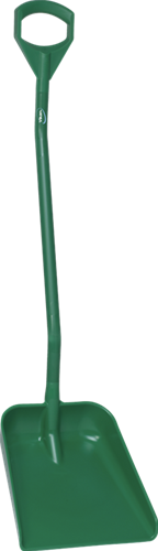 Vikan Ergonomische schop, 1310mm steel, Groot blad, Groen