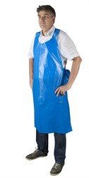 Gejoma PE Schorten 125X80cm 20My Blauw Blok, 10 x 100 st