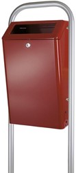 Buiten Afvalbak, 50 L, Rood