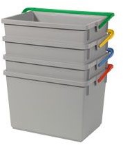 Numatic Grijze emmers 10 liter