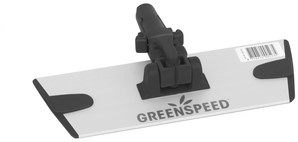 Greenspeed Vlakmopplaat Velcro, Zwart, 23 cm