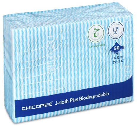 Chicopee 74443 J-Cloth Plus Biodegradable, 43 x 32 cm Blauw