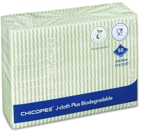 Chicopee J-Cloth Plus Biogradable, 43 x 32 cm Groen (74444)