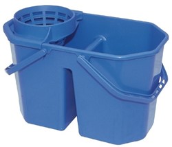 Gejoma Spaanse Mopemmer Dubbel 15L Incl. zeef blauw