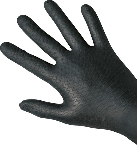 Gejoma Handschoen Nitril Q-grip Zwart XXL-2