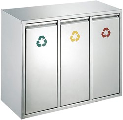 Recycling afvalbak 3x15L