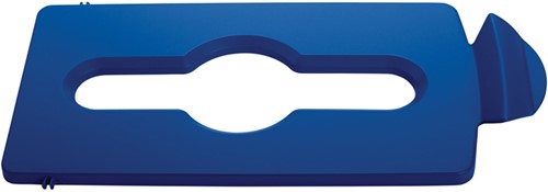 Slim Jim Recyclingstation 87L Mixed Deksel, Blauw