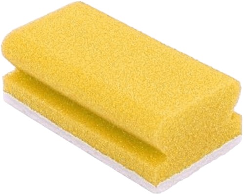 Gejoma schuurspons met Grip Geel/Wit 70x145x43 290st