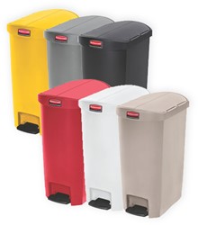 Rubbermaid Slim Jim Step On Container, End Step, Kunststof, 50L