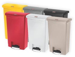 Rubbermaid Slim Jim Step On, Container, Front Step, Kunststof, 50L