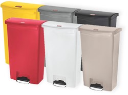 Rubbermaid Slim Jim Step On, Container, Front Step, Kunststof, 90L, 
