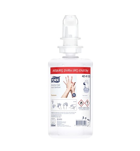 Tork Handdesinfectie S4 Alcohol Gel (424103), 6 x 1000 ml
