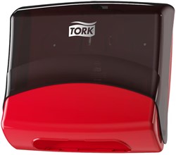 Tork Dispenser W4 Gevouwen reinigingsdoeken Rood/Zwart