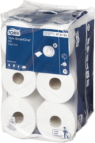 Tork Toiletpapier SmartOne 2-lgs Mini 620 vel Advanced (472193)-2