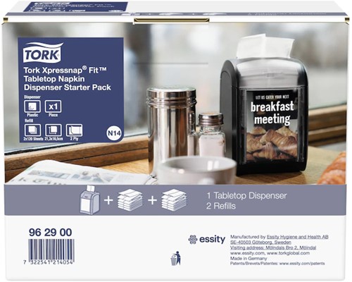 Tork Xpressnap Fit® Tabletop servetdispenser Startpakket